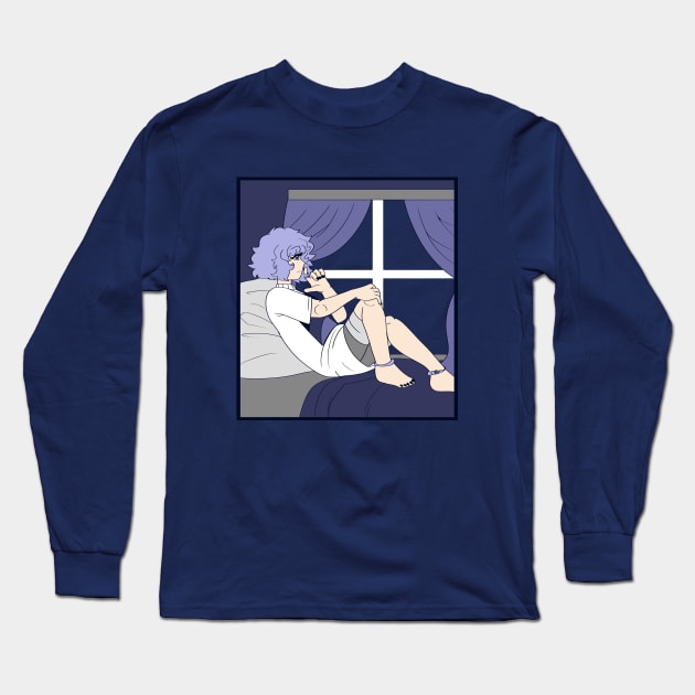 sitting by the window Long Sleeve T-Shirt by Ashe Cloud